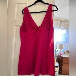 Nasty gal NWT hot pink slip dress